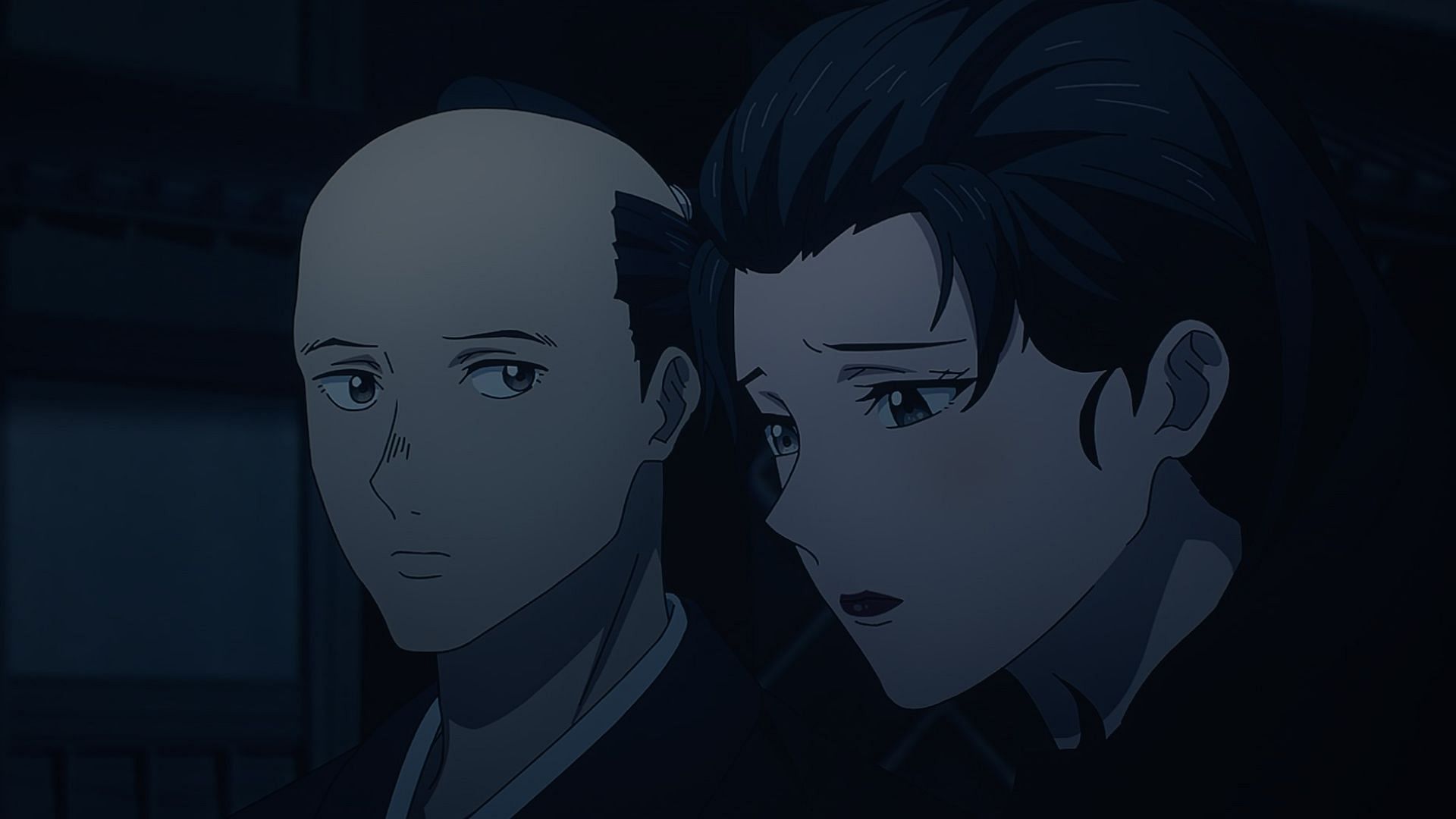 Sword of the Demon Hunter episode 10: Naotsugu and Yotaka (Image via Yokohama Animation Lab)